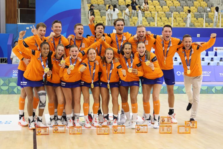 TeamNL Korfbal pakt World Games-goud in Chengdu